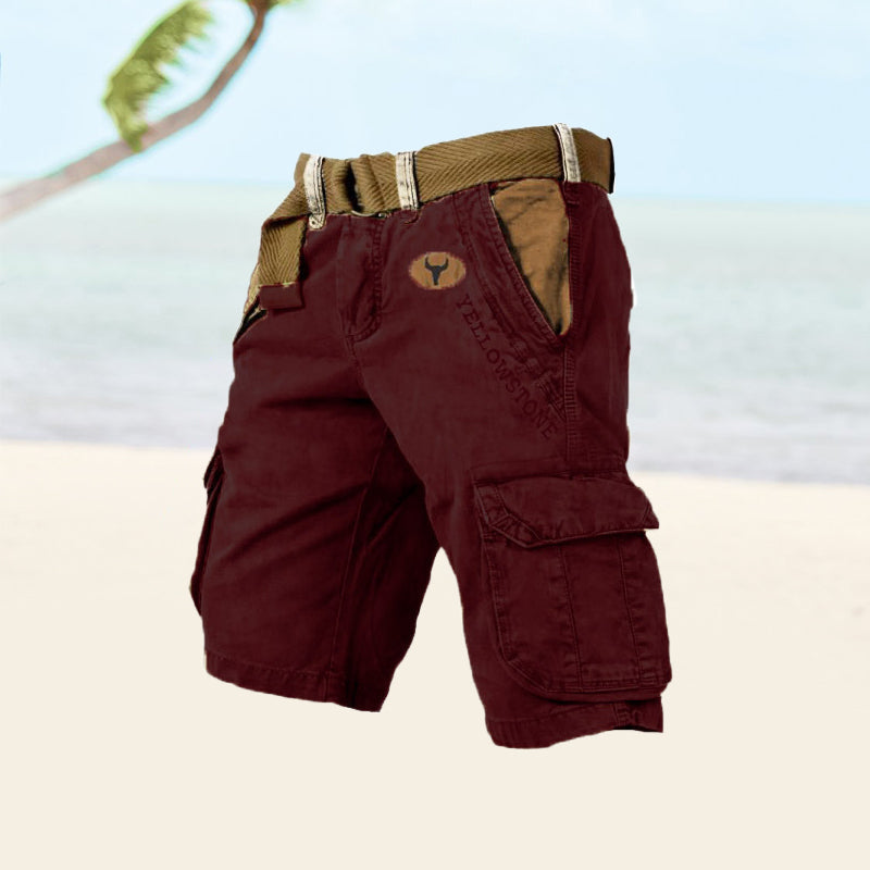 Albin | Men’s Belted Cargo Shorts