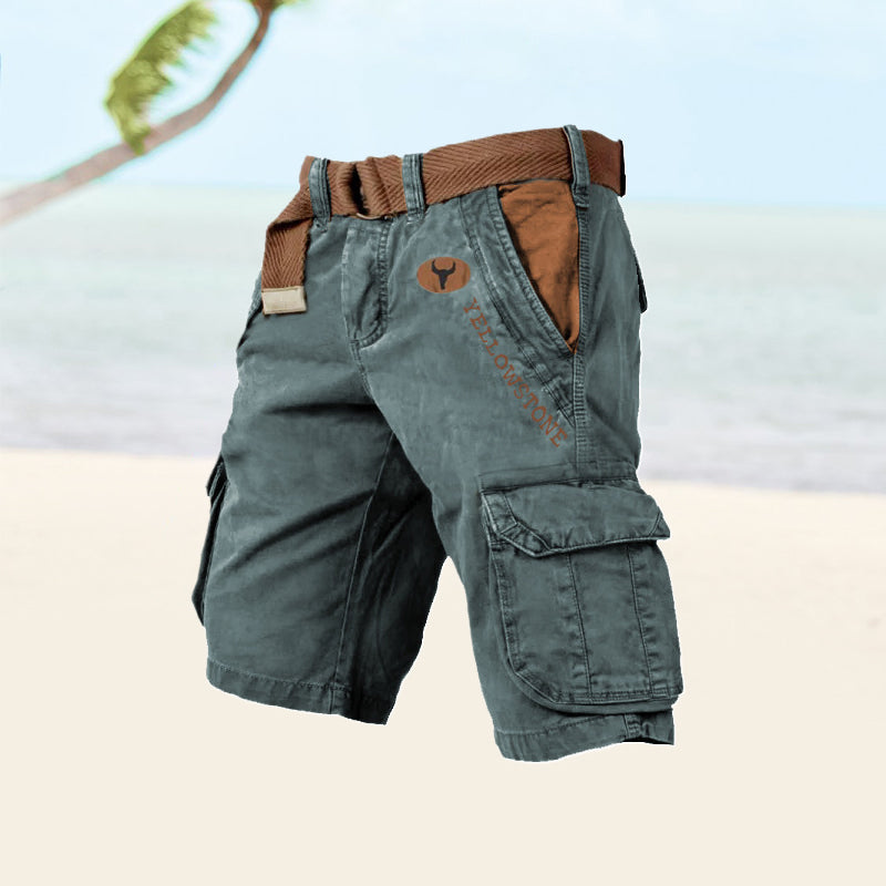 Albin | Men’s Belted Cargo Shorts