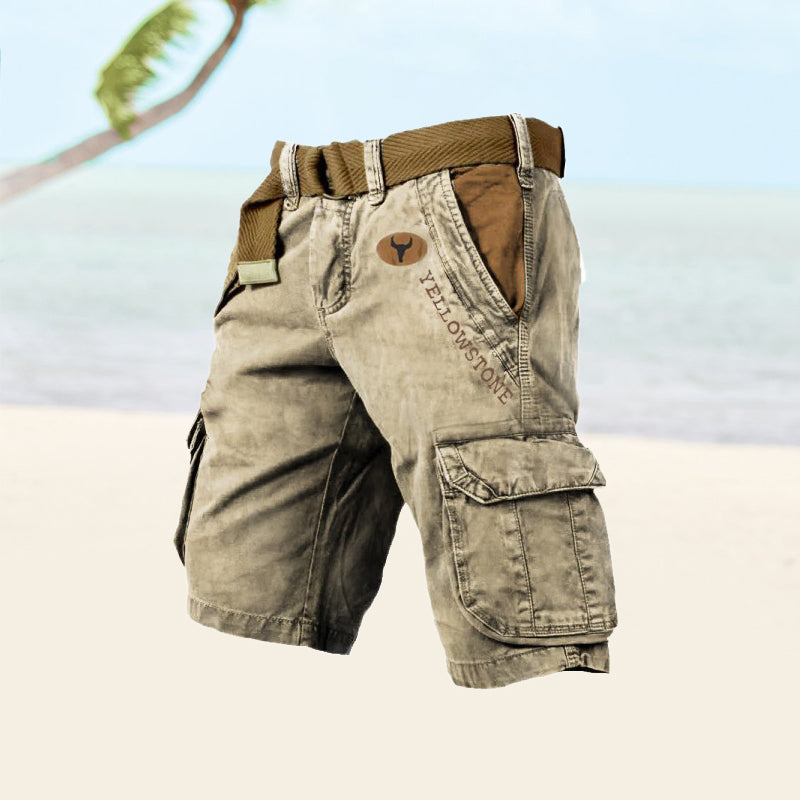 Albin | Men’s Belted Cargo Shorts