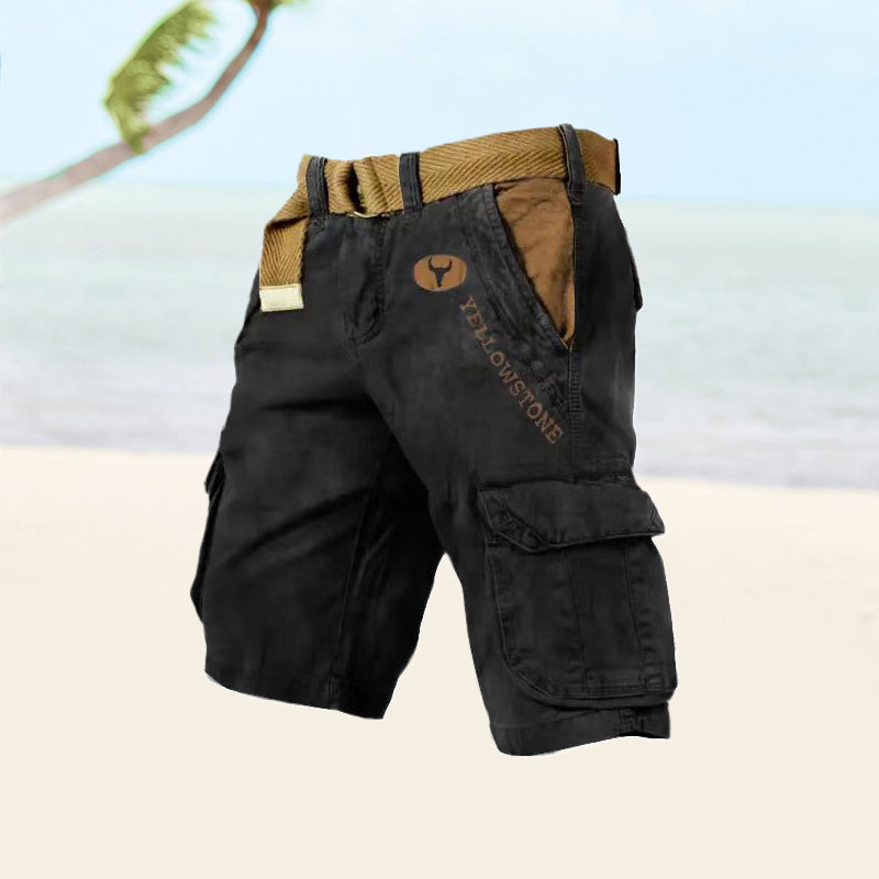 Albin | Men’s Belted Cargo Shorts