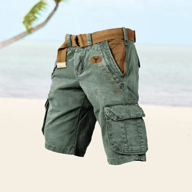 Albin | Men’s Belted Cargo Shorts