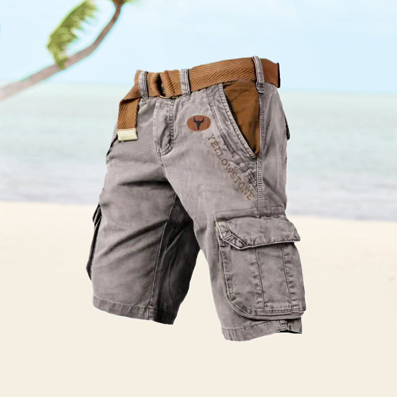 Albin | Men’s Belted Cargo Shorts