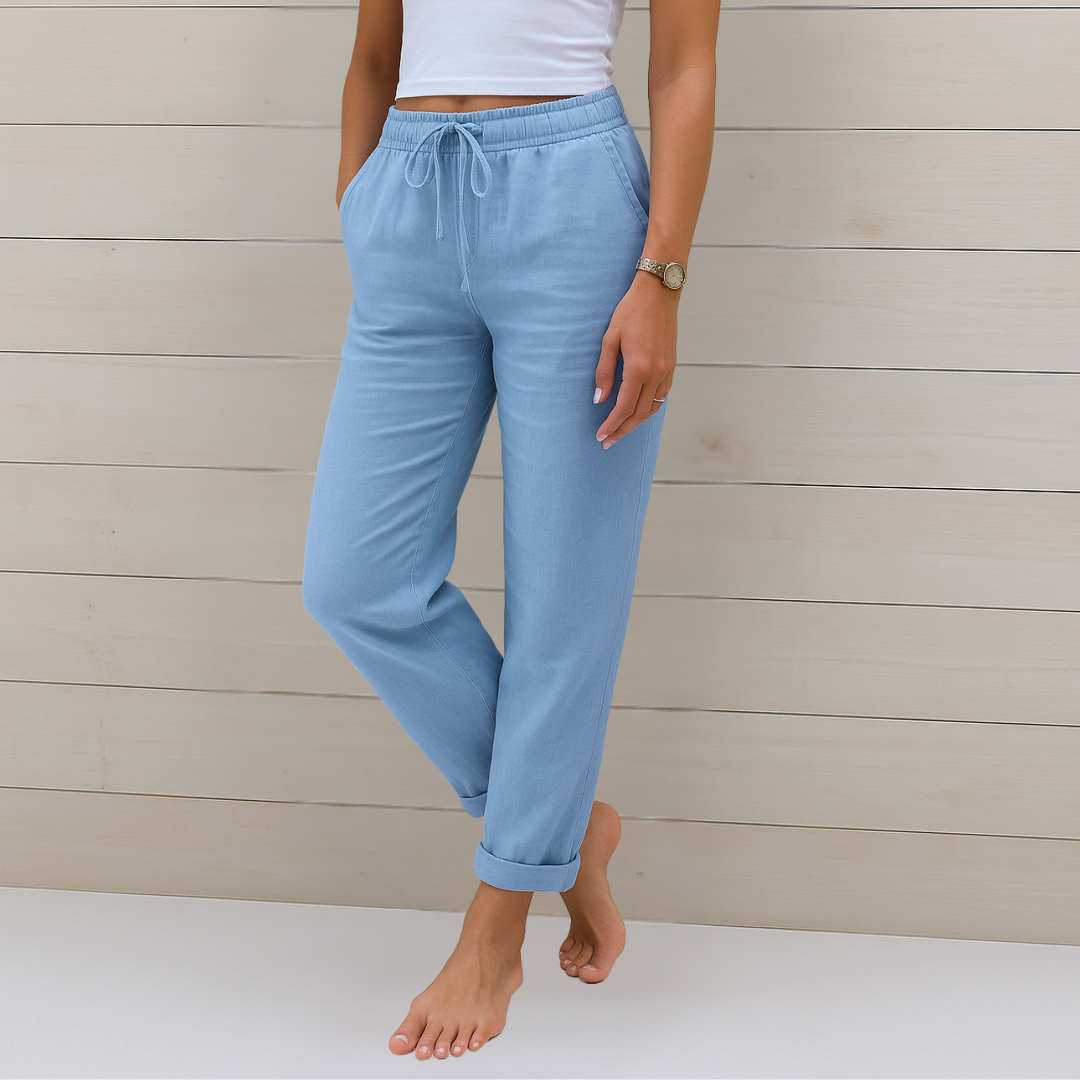 Apolline | Women’s Cotton-Linen Daily Lounge Pants