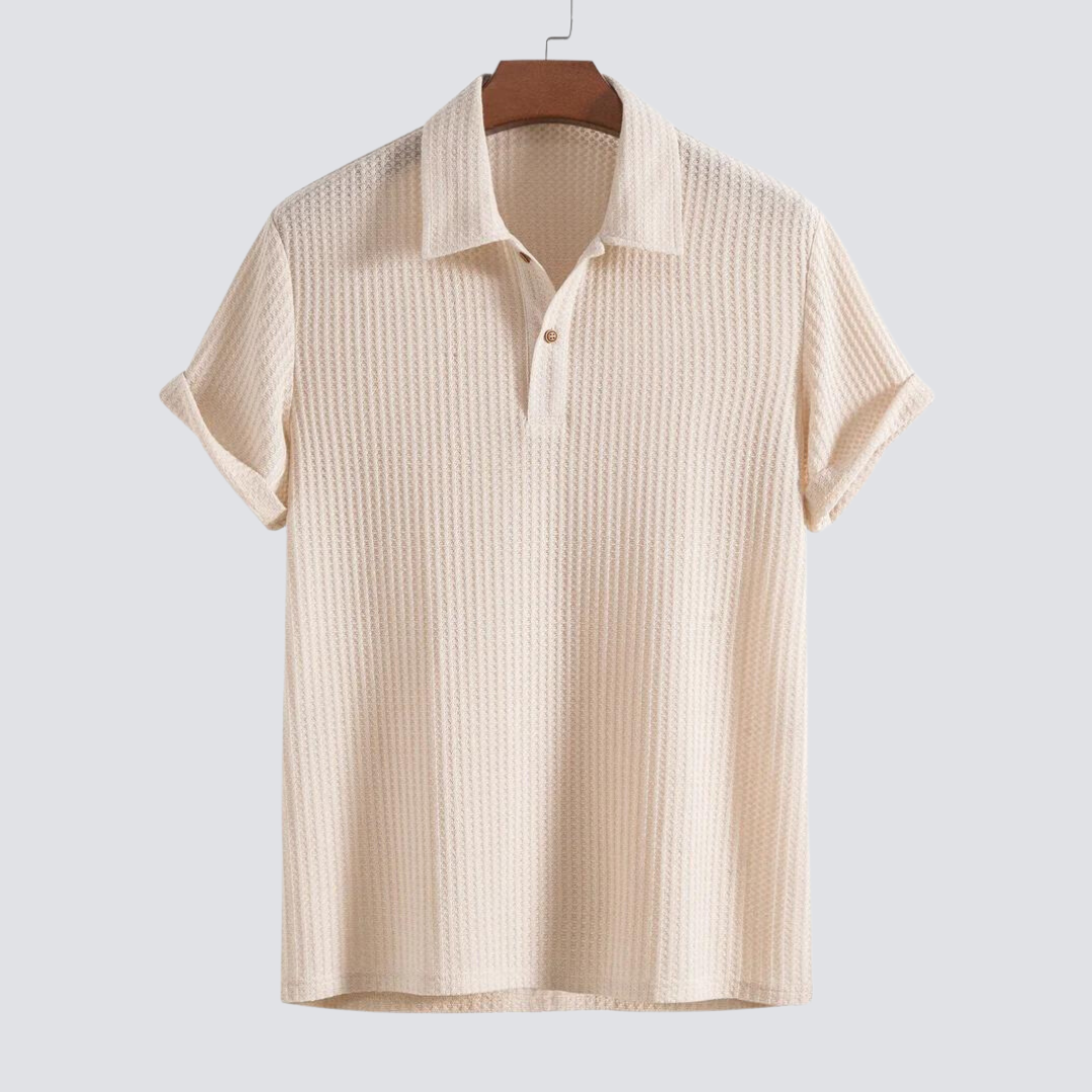 Julian | Men’s Textured Short Sleeve Polo