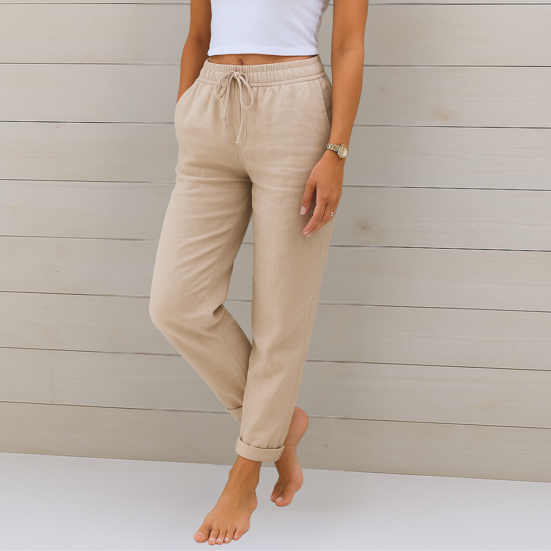 Apolline | Women’s Cotton-Linen Daily Lounge Pants
