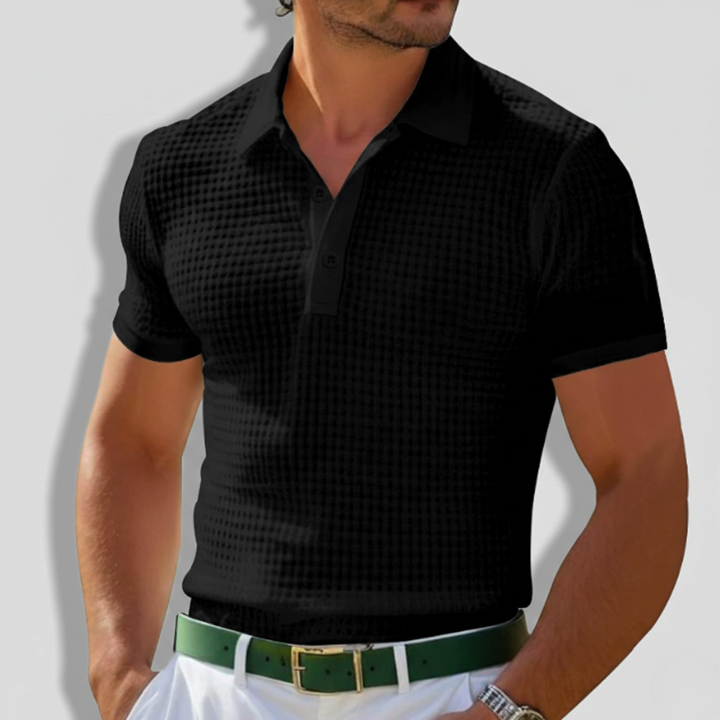 Raymond | Men’s Knit Short Sleeve Polo Shirt