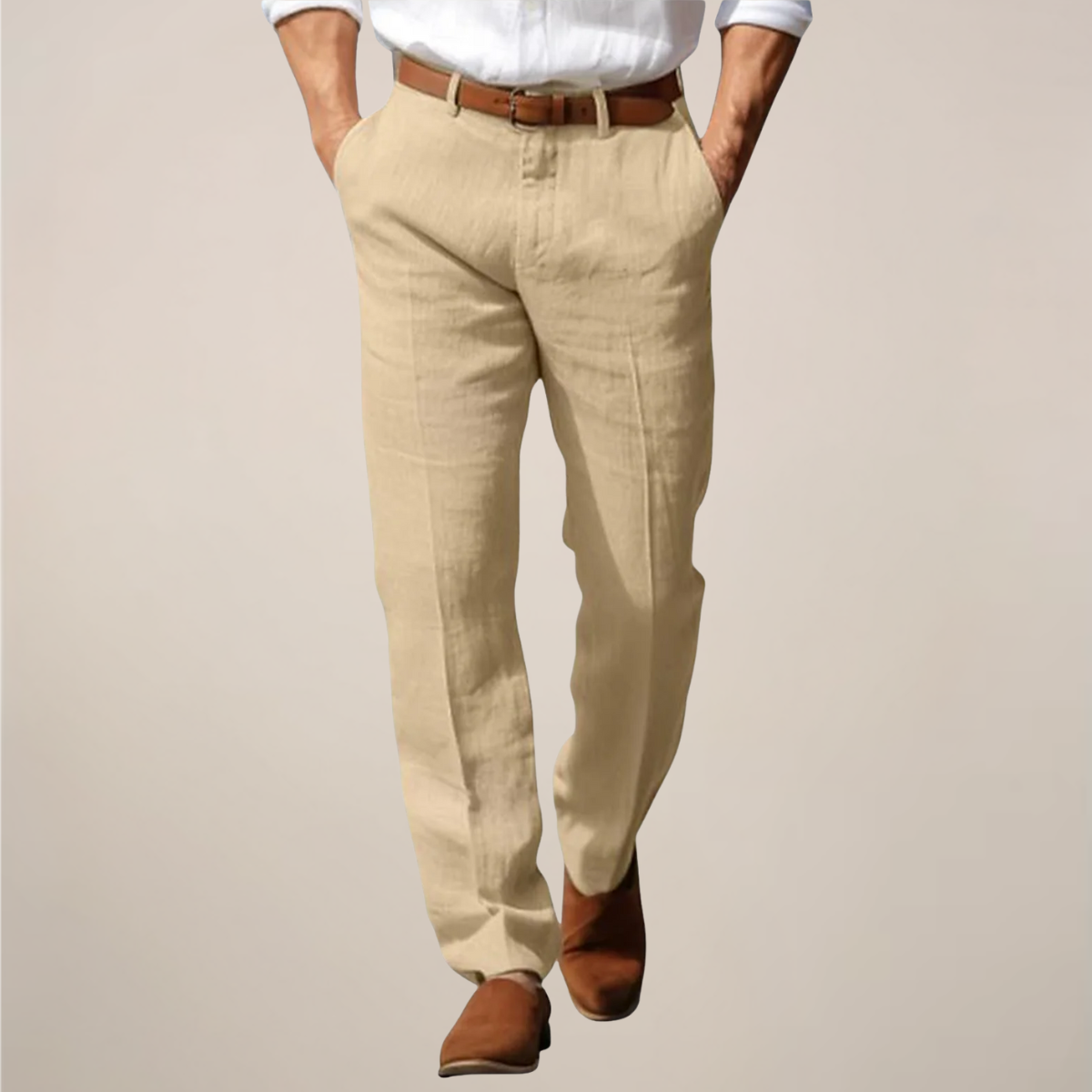 Charles | Men’s Straight-Leg Full Cut Trousers