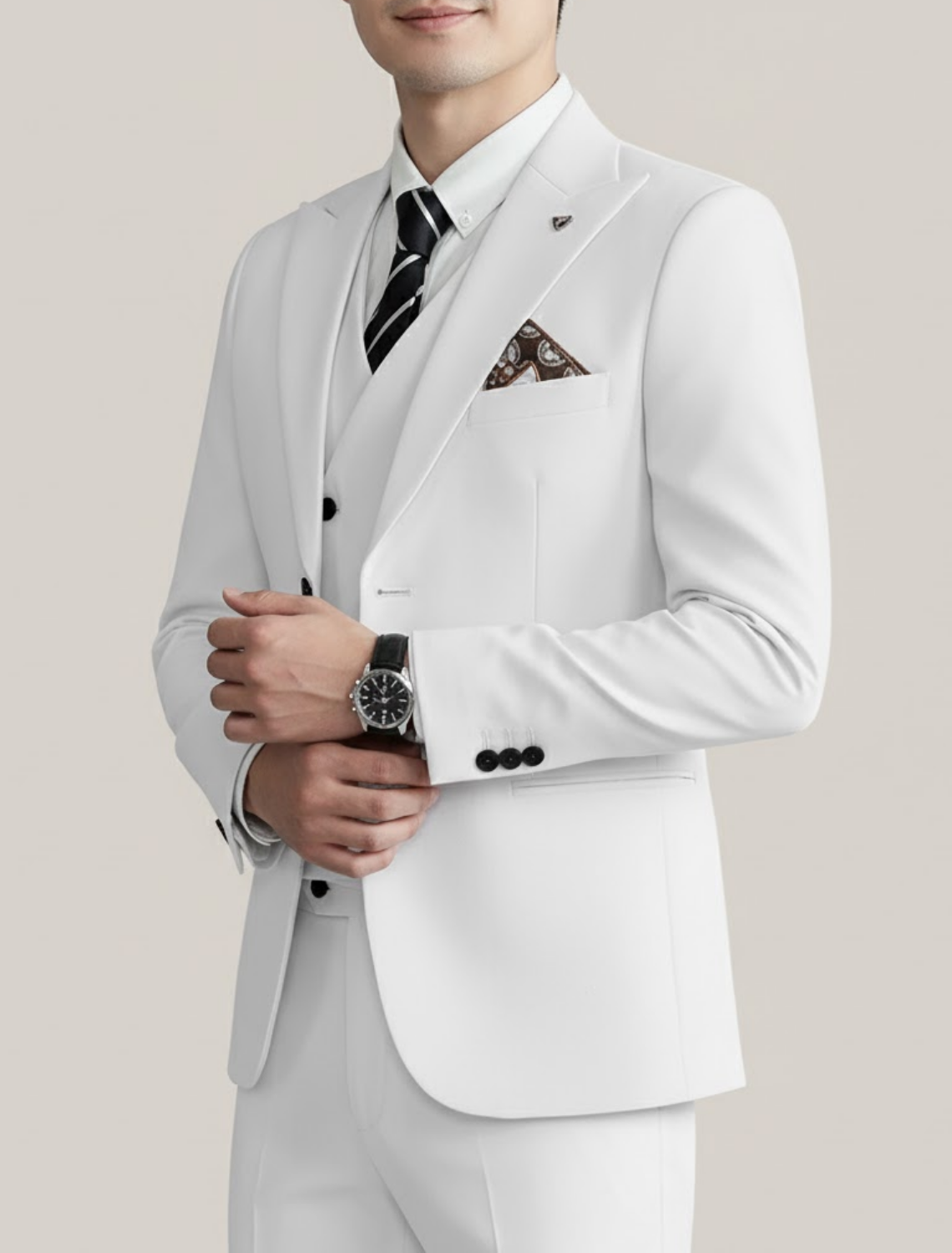 Aiden | Men’s Double-Breasted Three-Piece Suit