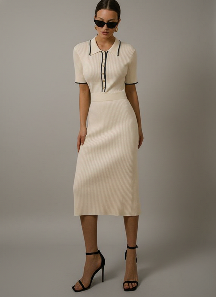 Marie | Women’s Knit Midi Dress