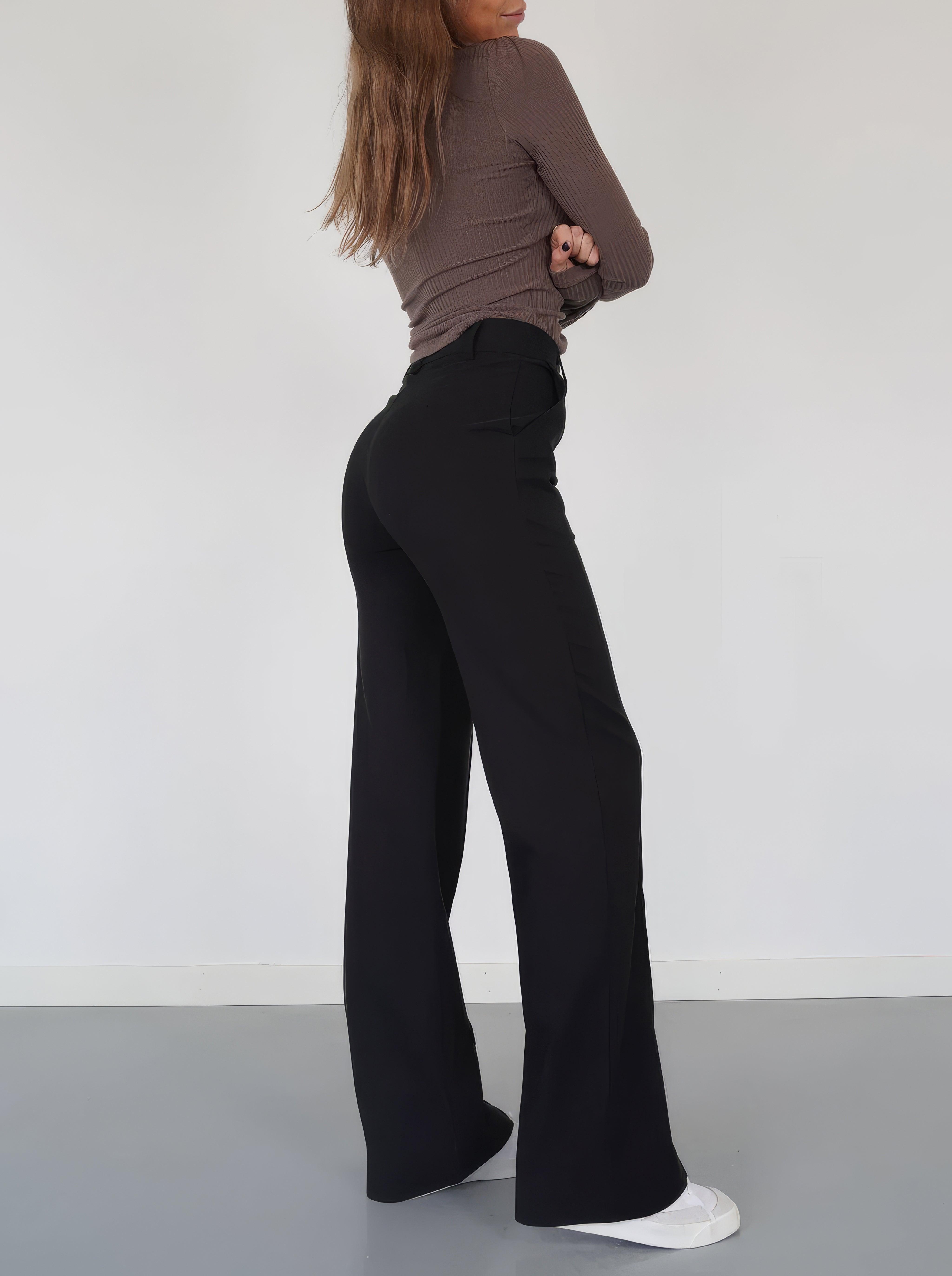 Eloise | Women’s High-Rise Pintuck Flowy Trousers