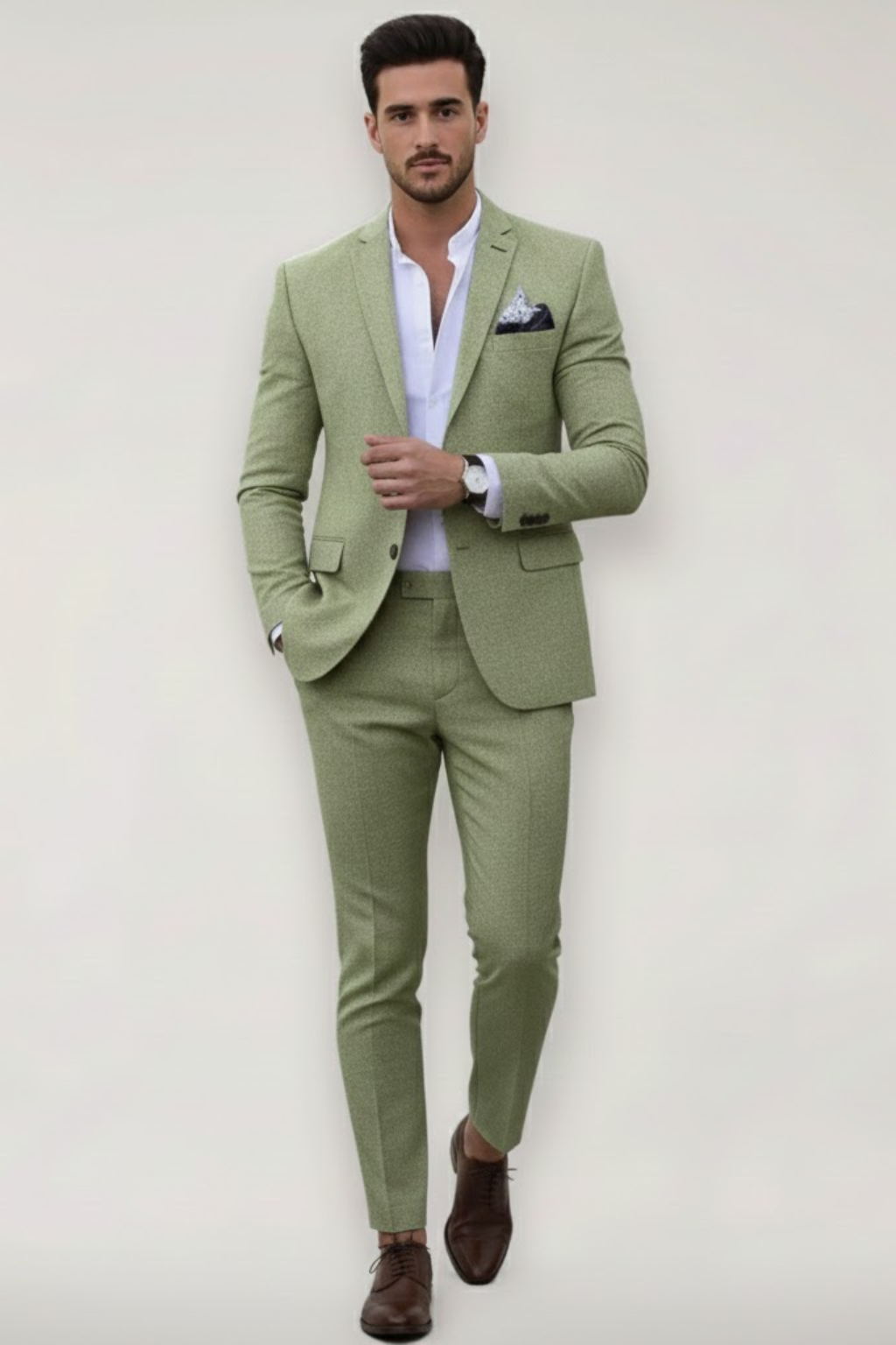 Raniel | Men’s Birdseye Weave Two-Piece Suit