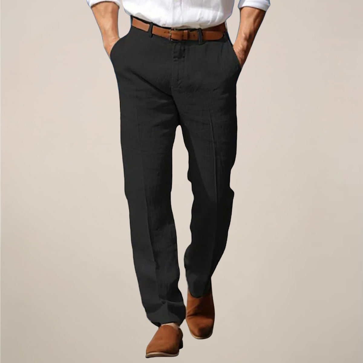 Charles | Men’s Straight-Leg Full Cut Trousers
