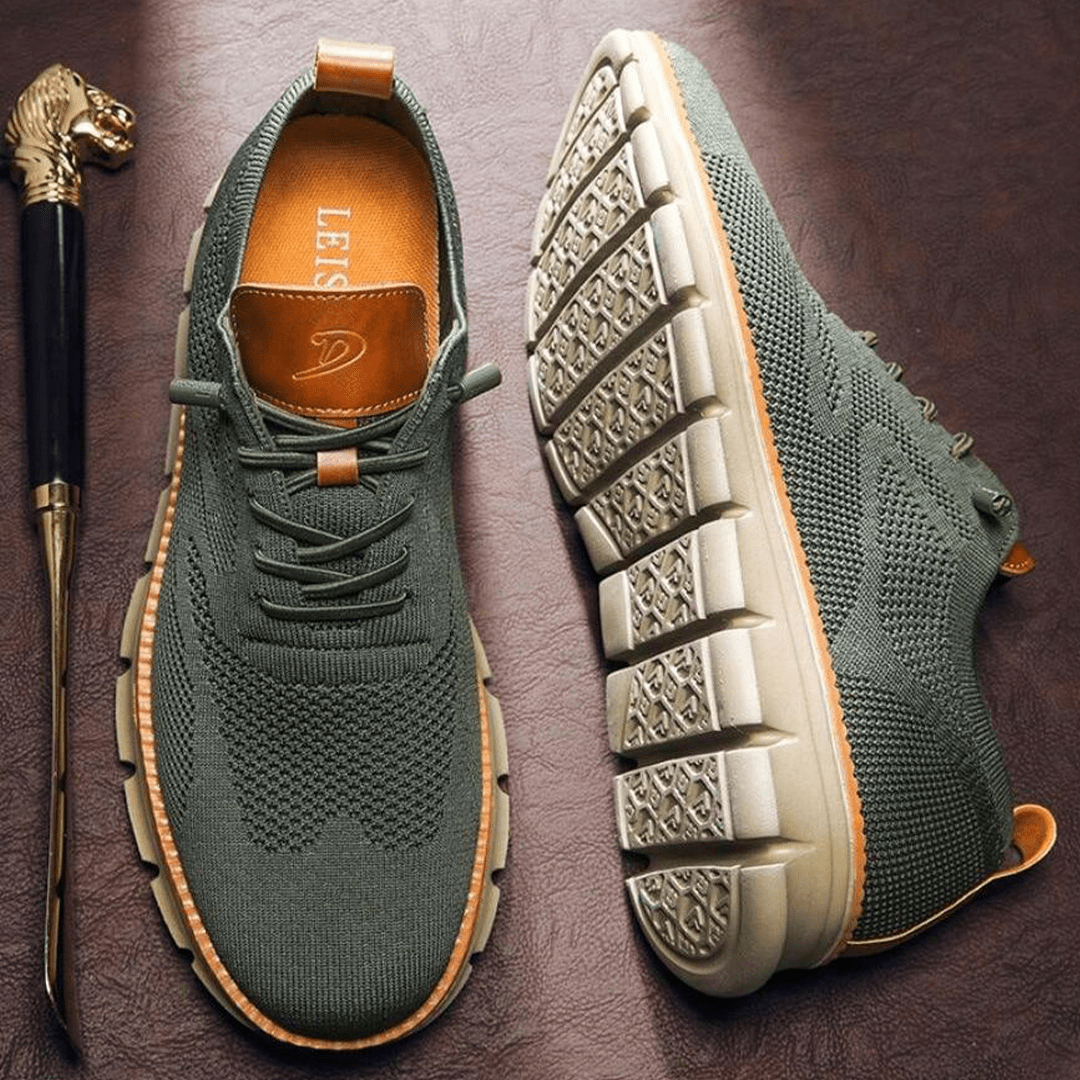 Paolo | Men’s Knit Lace-Up Sneakers