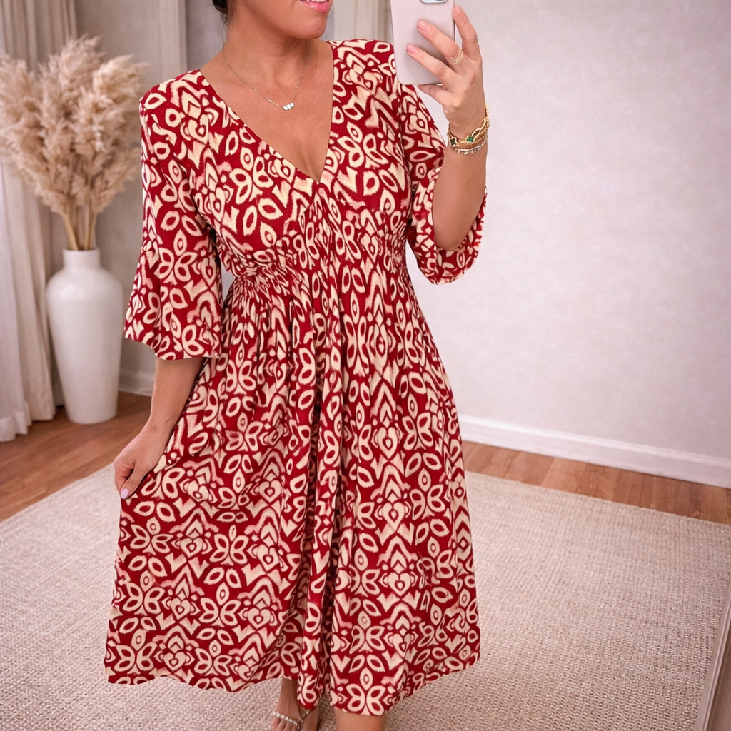 Kasia | Women’s A-line V-Neck Maxi Dress