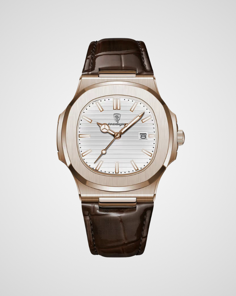 Reuben | Men’s Analog Leather Strap Watch