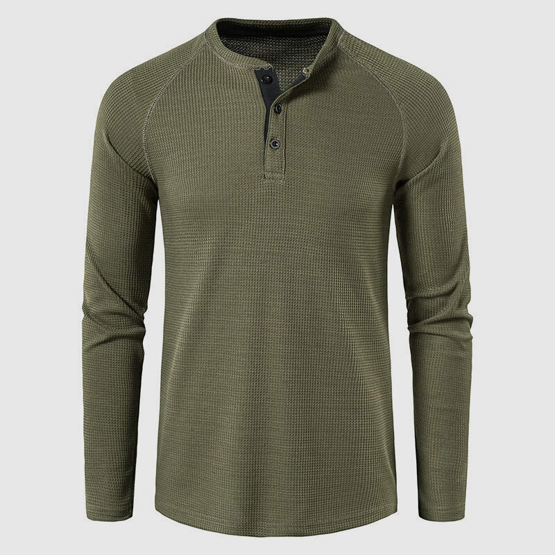 Petrus | Men’s Knit Long Sleeve Henley