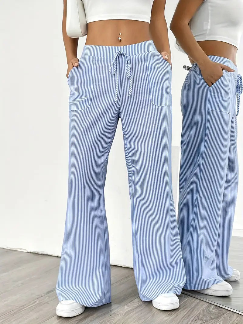 Bernice | Women’s Boho Beach Flare Trousers
