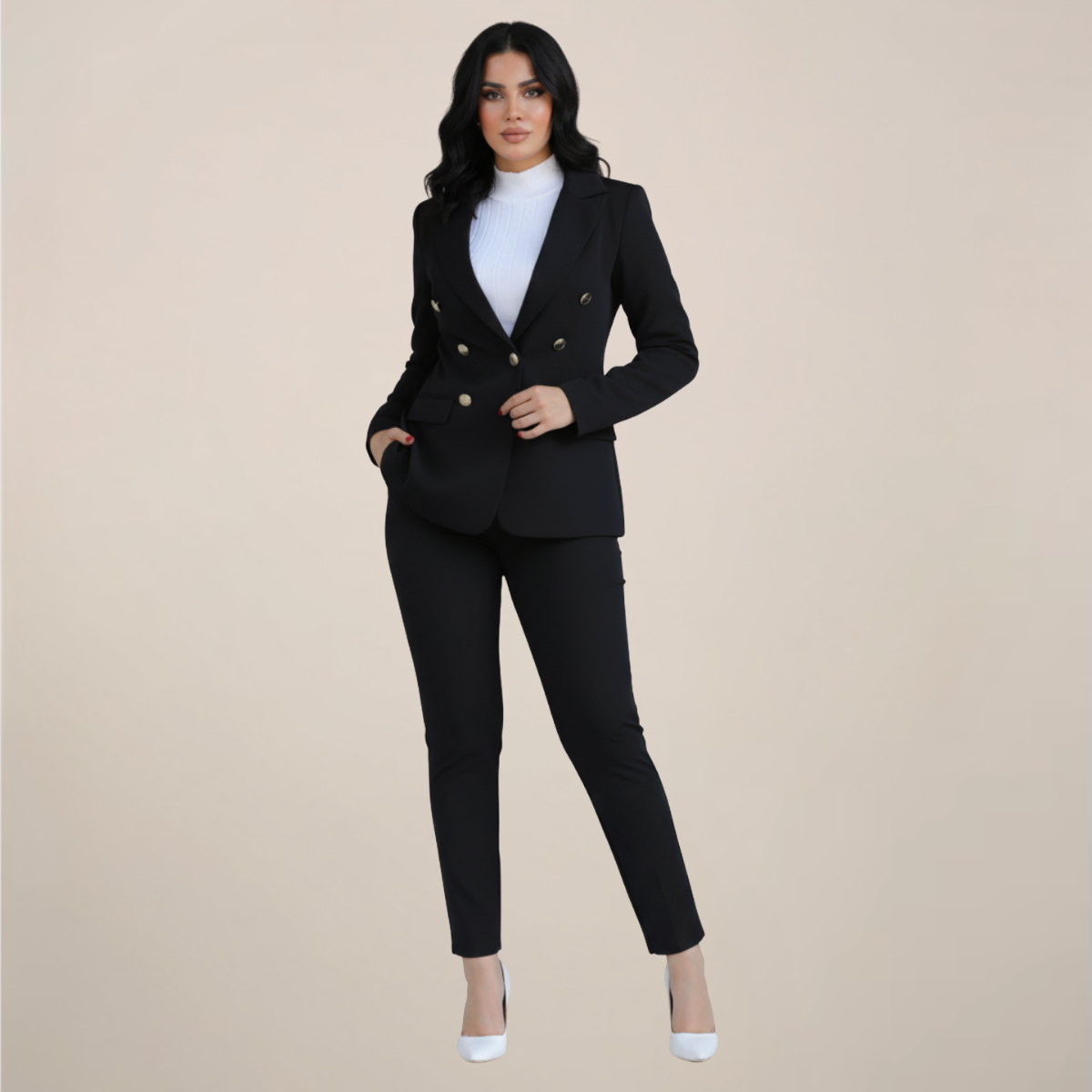 Nova | Women's High-Density Crepe Two-Piece Suit