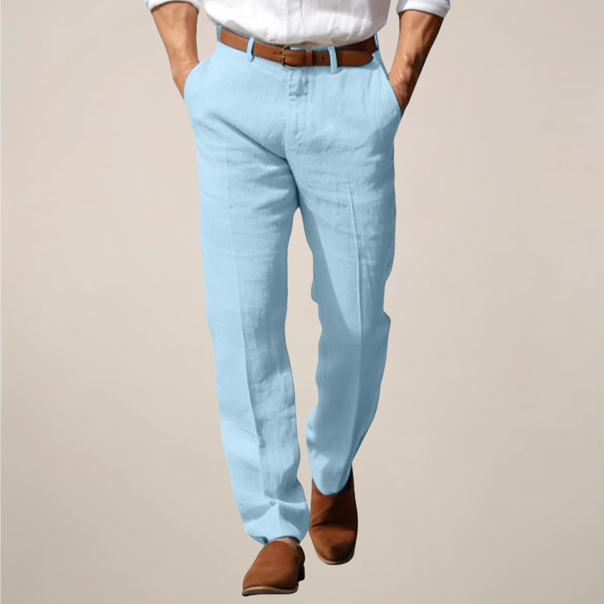 Charles | Men’s Straight-Leg Full Cut Trousers