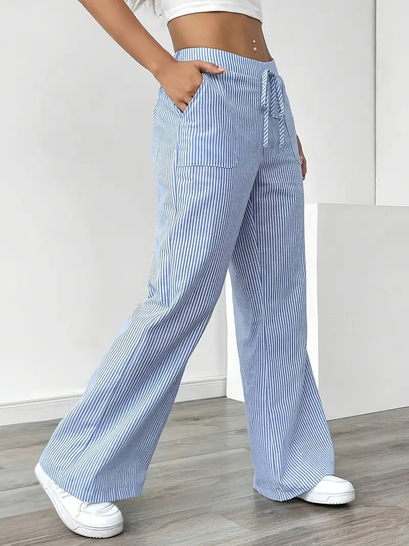 Bernice | Women’s Boho Beach Flare Trousers