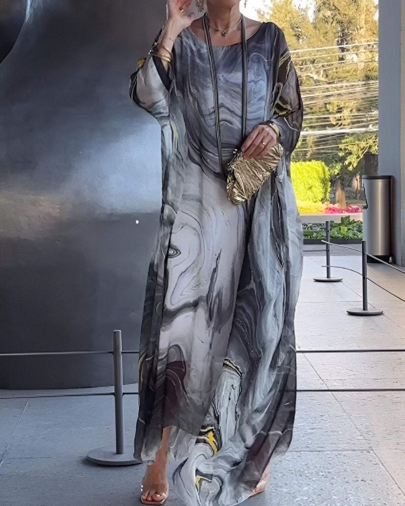 Josette | Women’s Sheer Caftan Maxi Dress