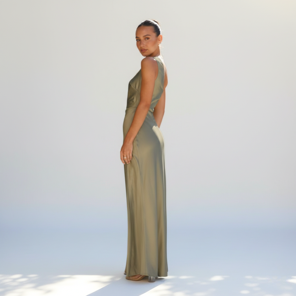 Nyla | Women’s One Shoulder Maxi Dress