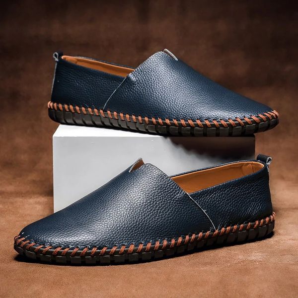 Malachy | Men’s Pebbled-grain Leather Loafers