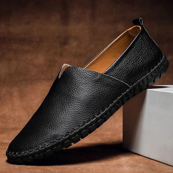 Malachy | Men’s Pebbled-grain Leather Loafers