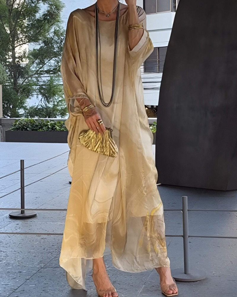 Josette | Women’s Sheer Caftan Maxi Dress