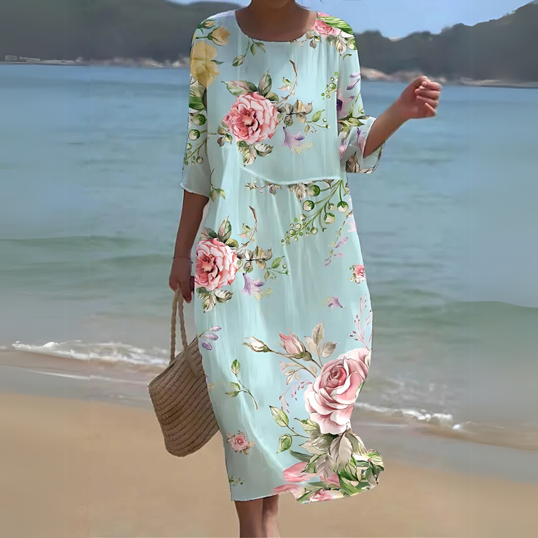 Kallie | Women’s Long Sleeve Caftan Maxi Dress