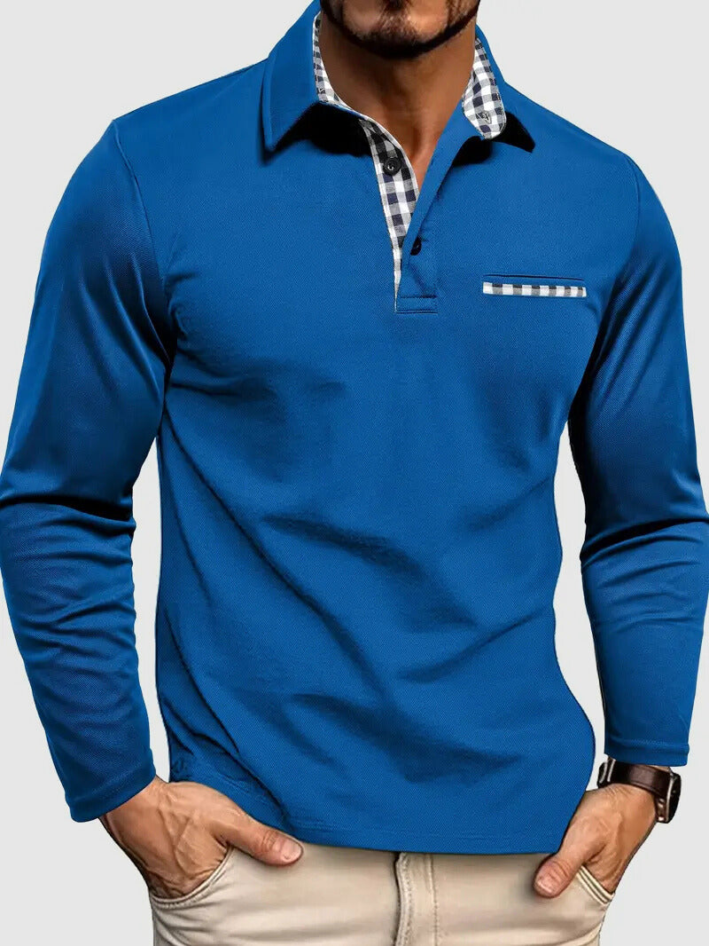 Zachary | Men’s Long Sleeve Polo Shirt