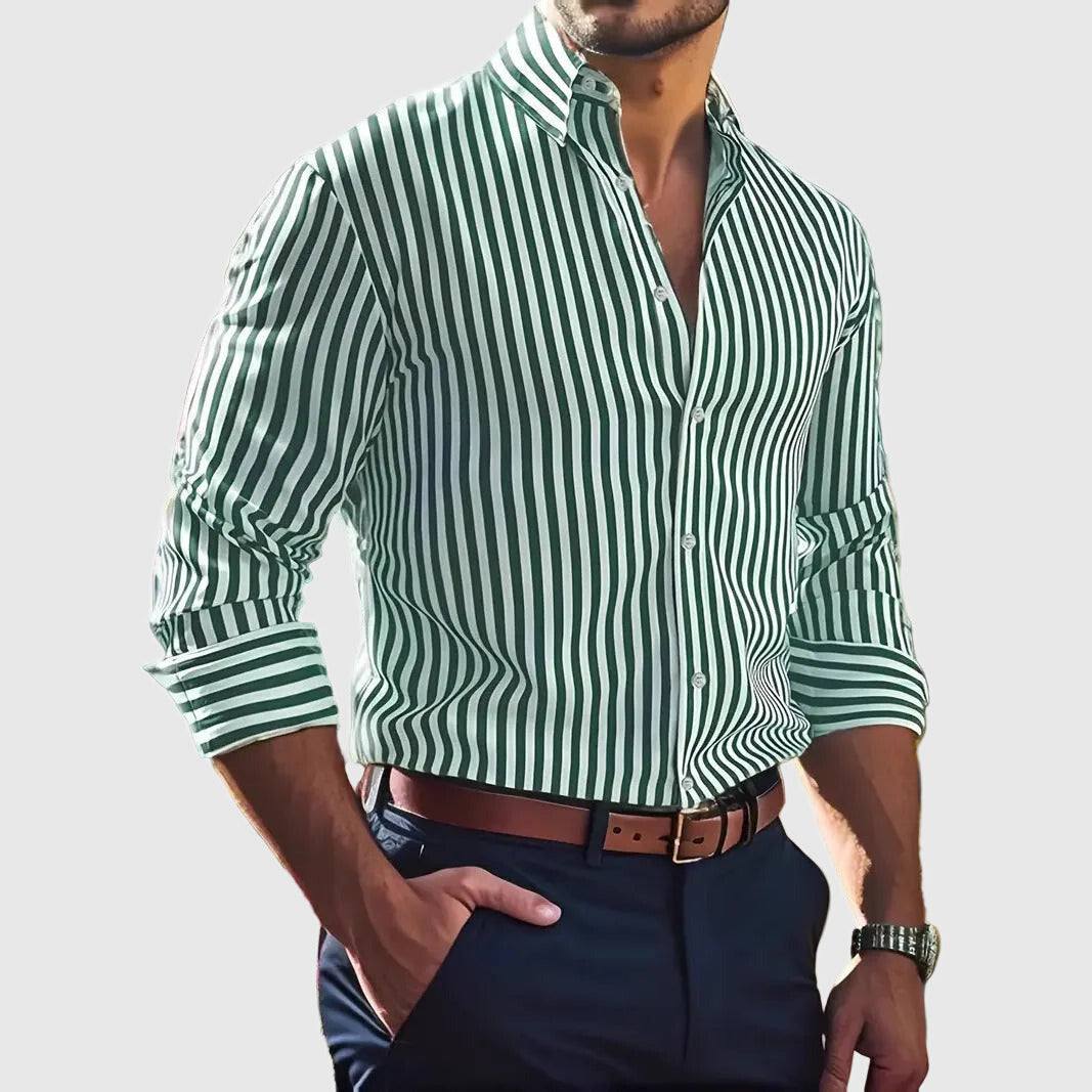 Mariusz | Men’s Striped Long Sleeve Shirt