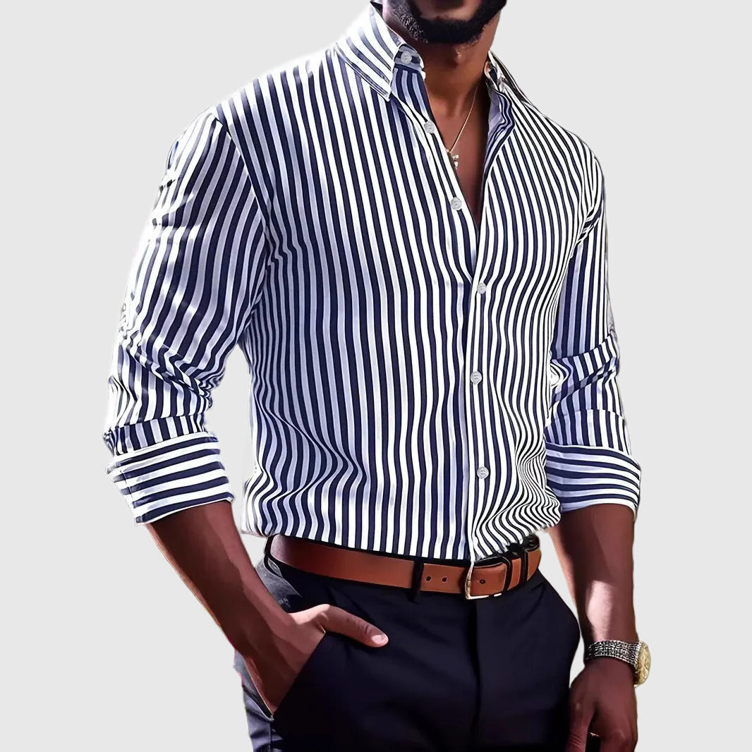 Mariusz | Men’s Striped Long Sleeve Shirt