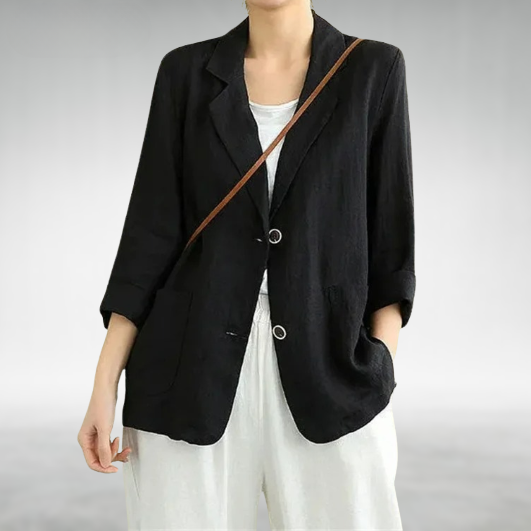 Helena | Women's Lightweight Linen Cotton Blazer
