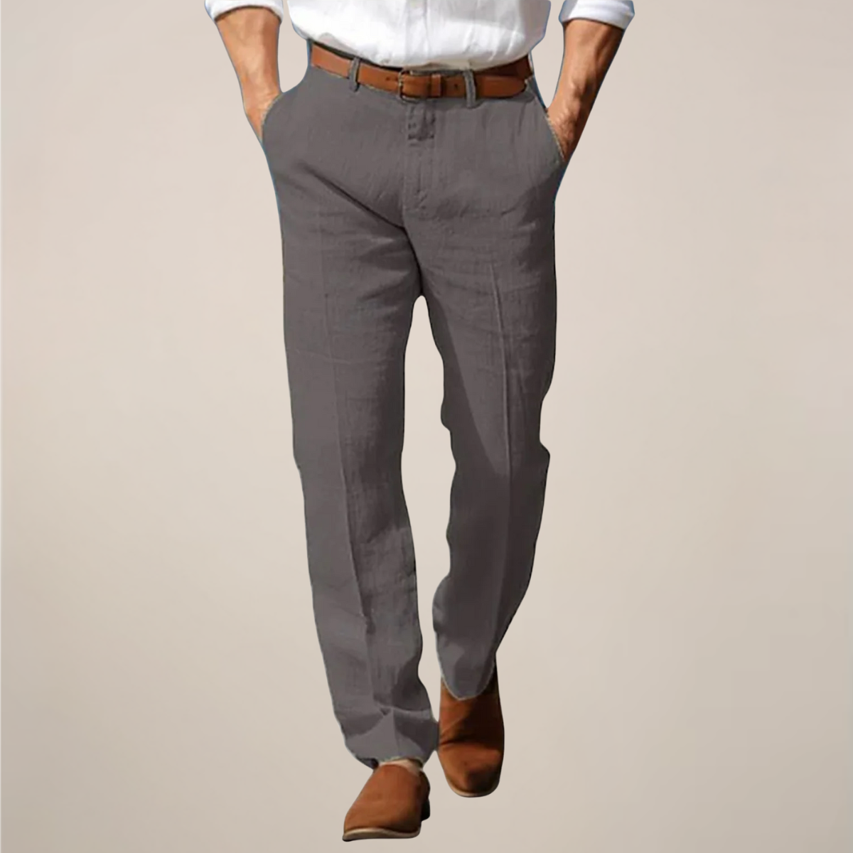 Charles | Men’s Straight-Leg Full Cut Trousers
