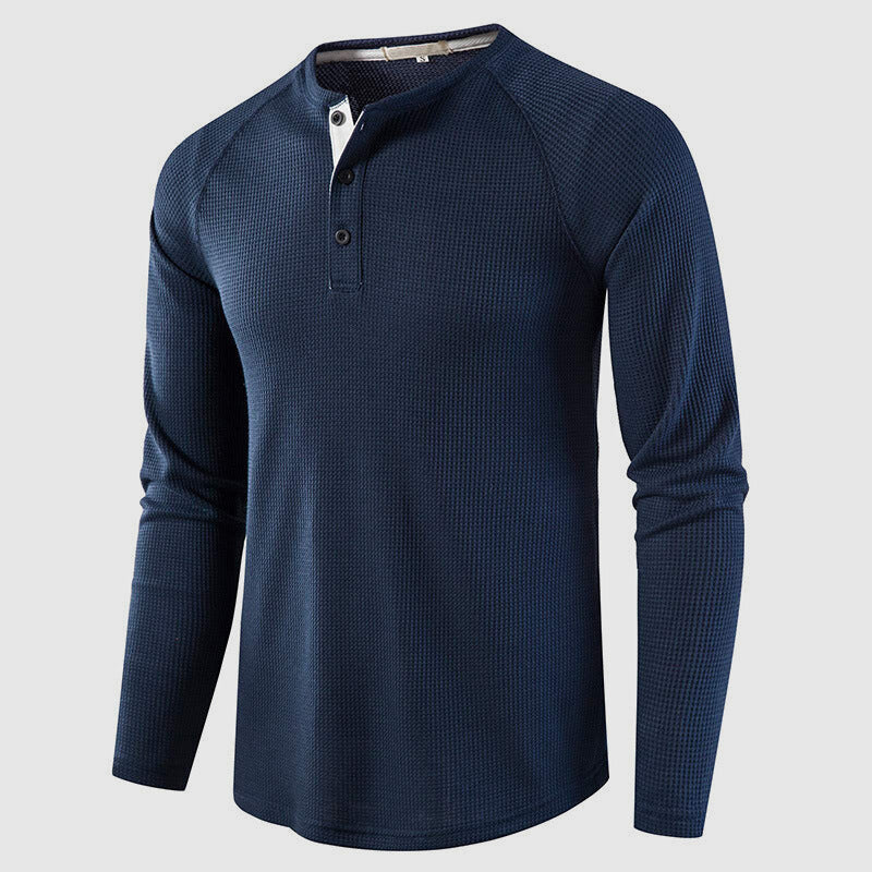 Petrus | Men’s Knit Long Sleeve Henley