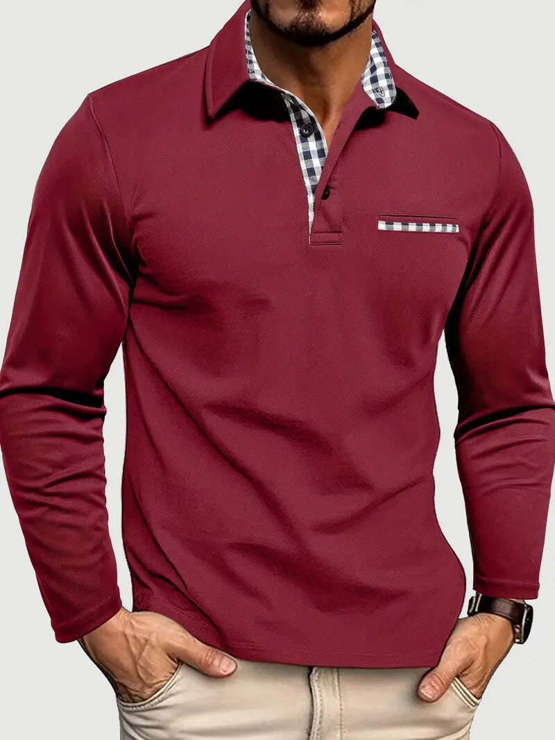 Zachary | Men’s Long Sleeve Polo Shirt
