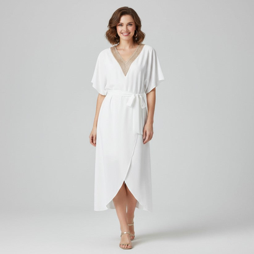 Hara | Women’s Butterfly Sleeve Maxi Dress
