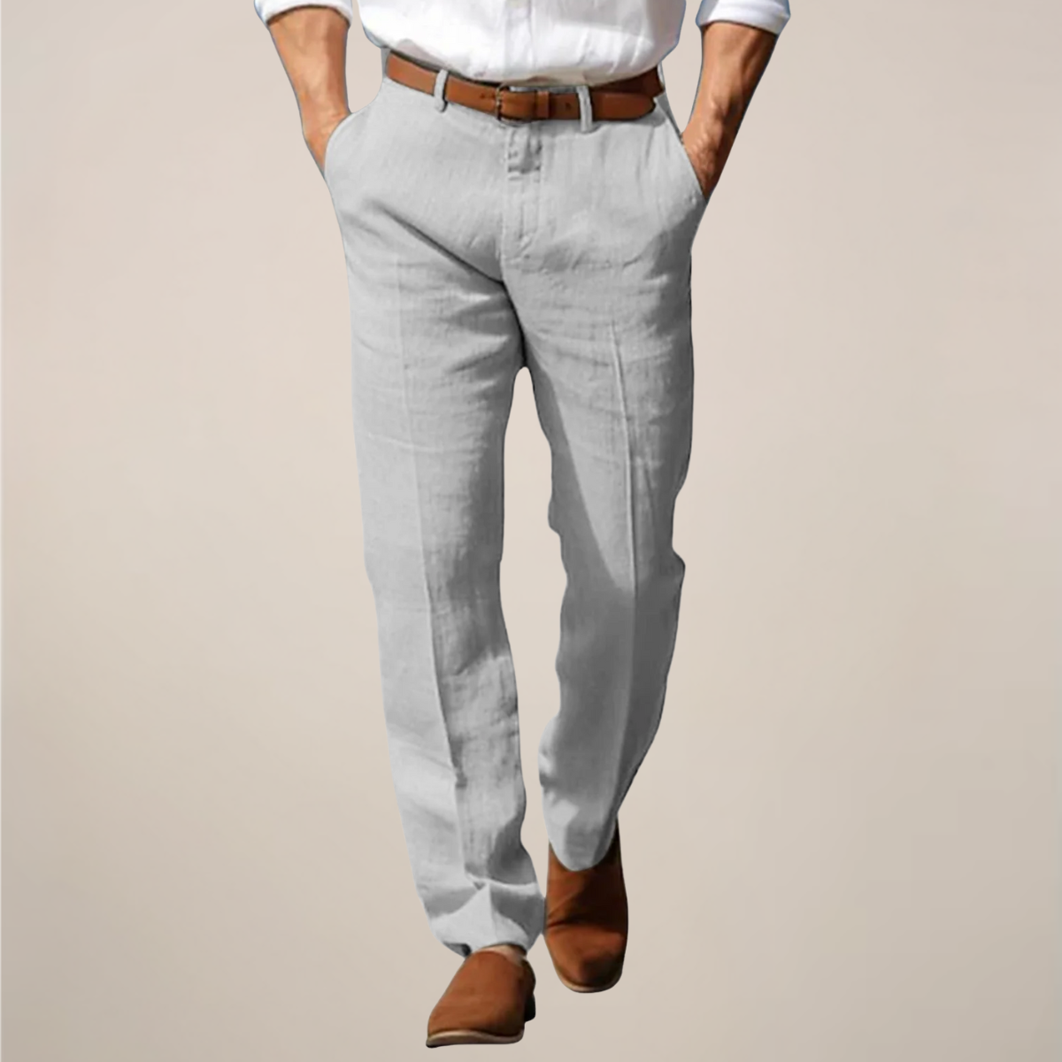 Charles | Men’s Straight-Leg Full Cut Trousers