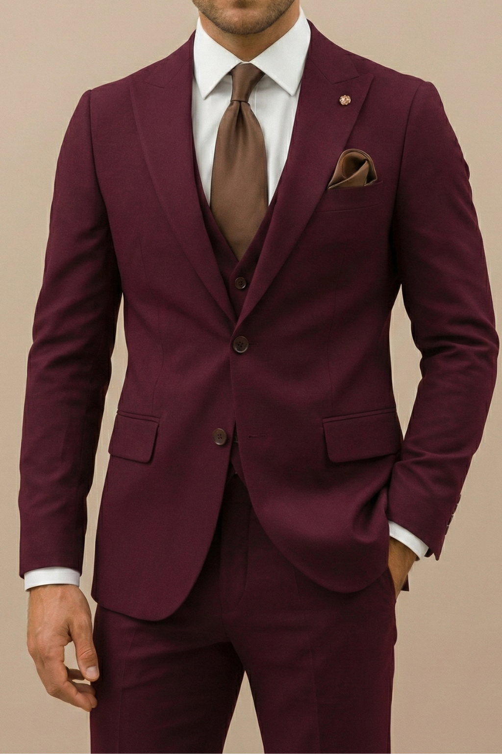 Alexander | Men’s Two-button Three-Piece Suit