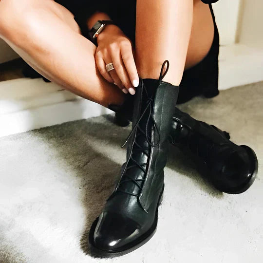 Silvia | Women’s Lace Up Mid Calf Boots