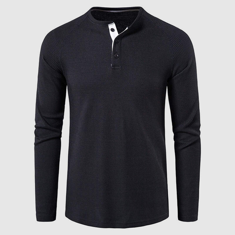 Petrus | Men’s Knit Long Sleeve Henley