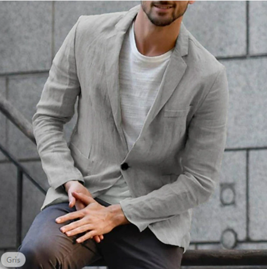 Thomas | Men’s Linen Tailored Blazer