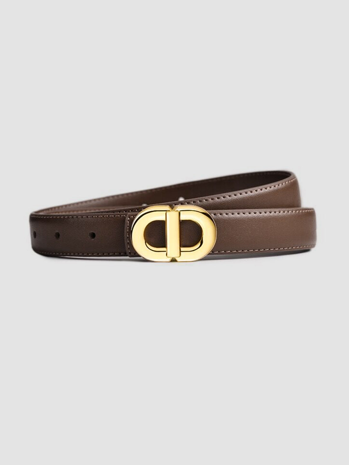 Dunja | Women’s Leather Round Buckle Belt