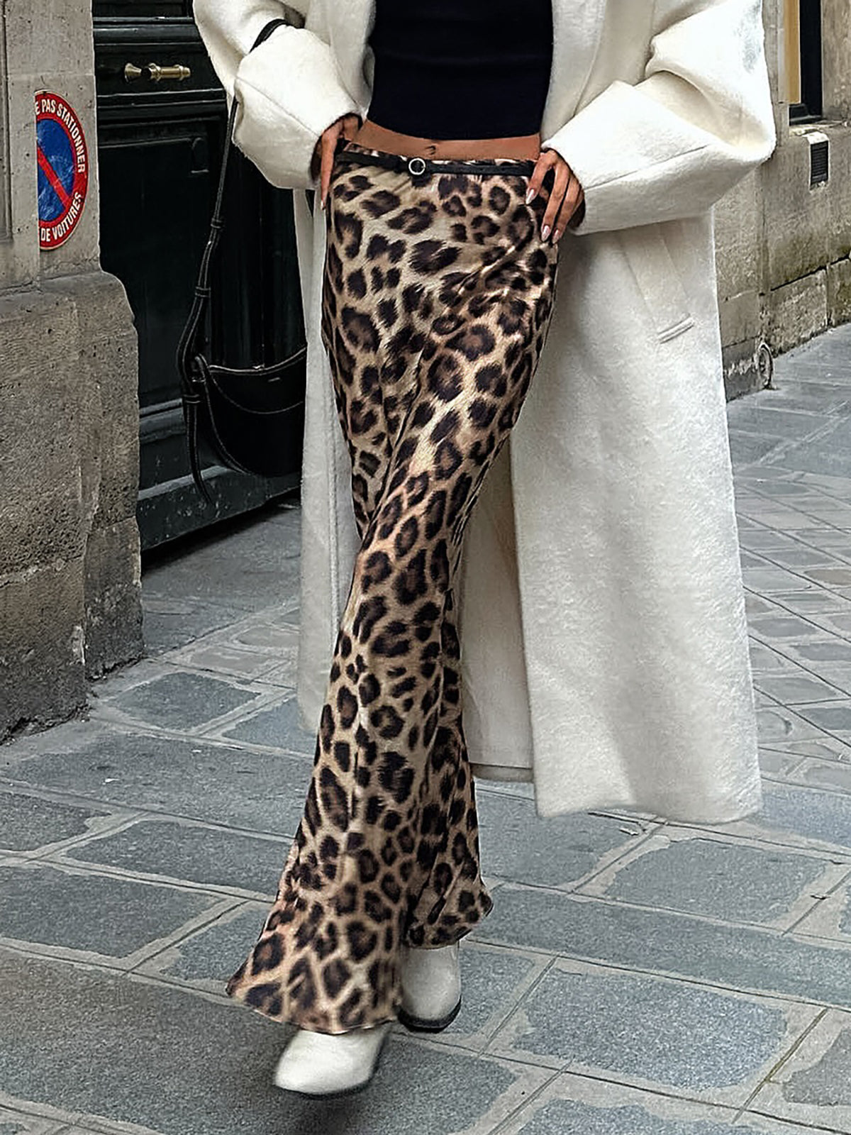Damaris | Women’s Leopard Print Maxi Skirt
