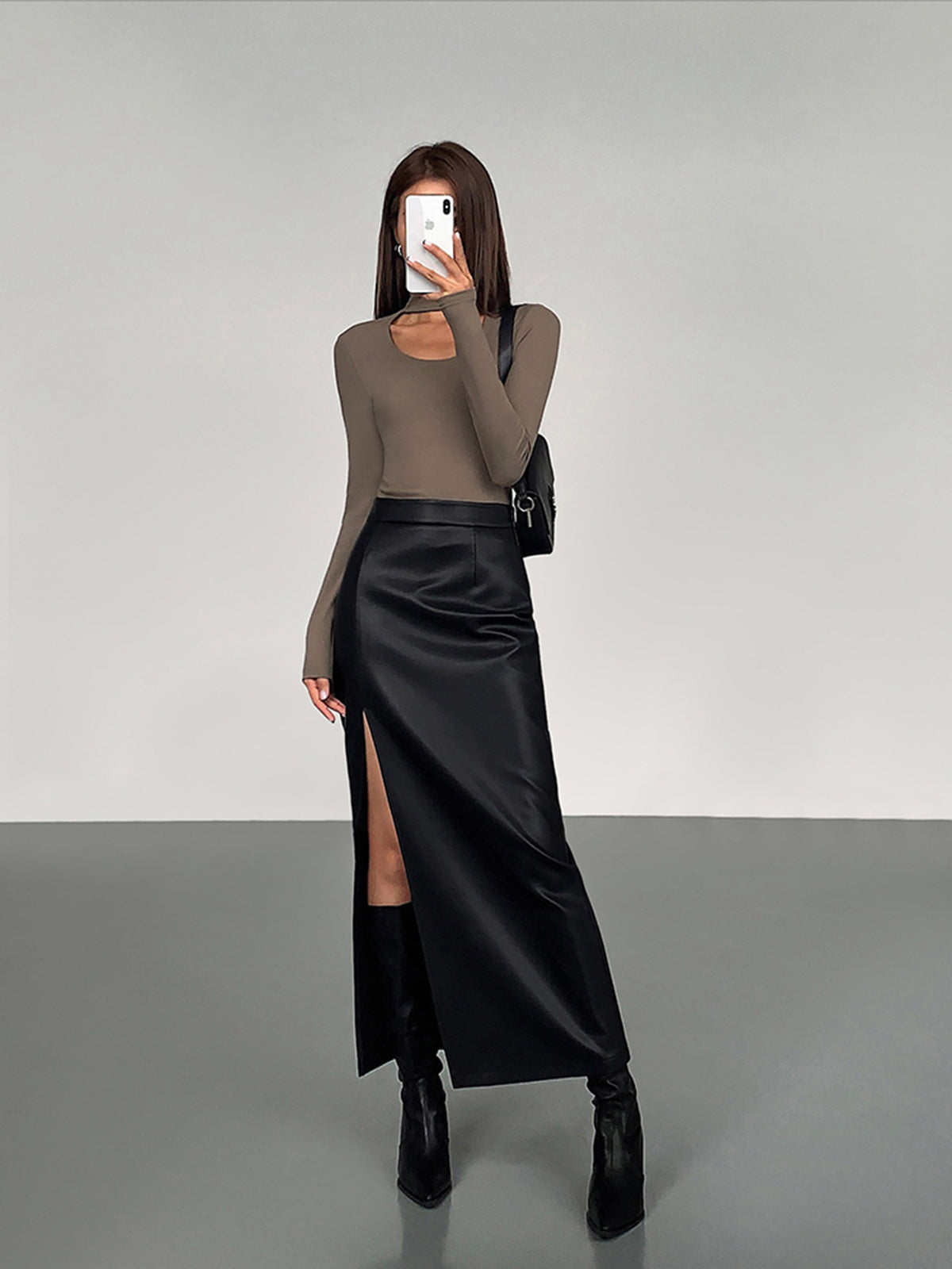 Agneta | Women’s Side Split Maxi Skirt