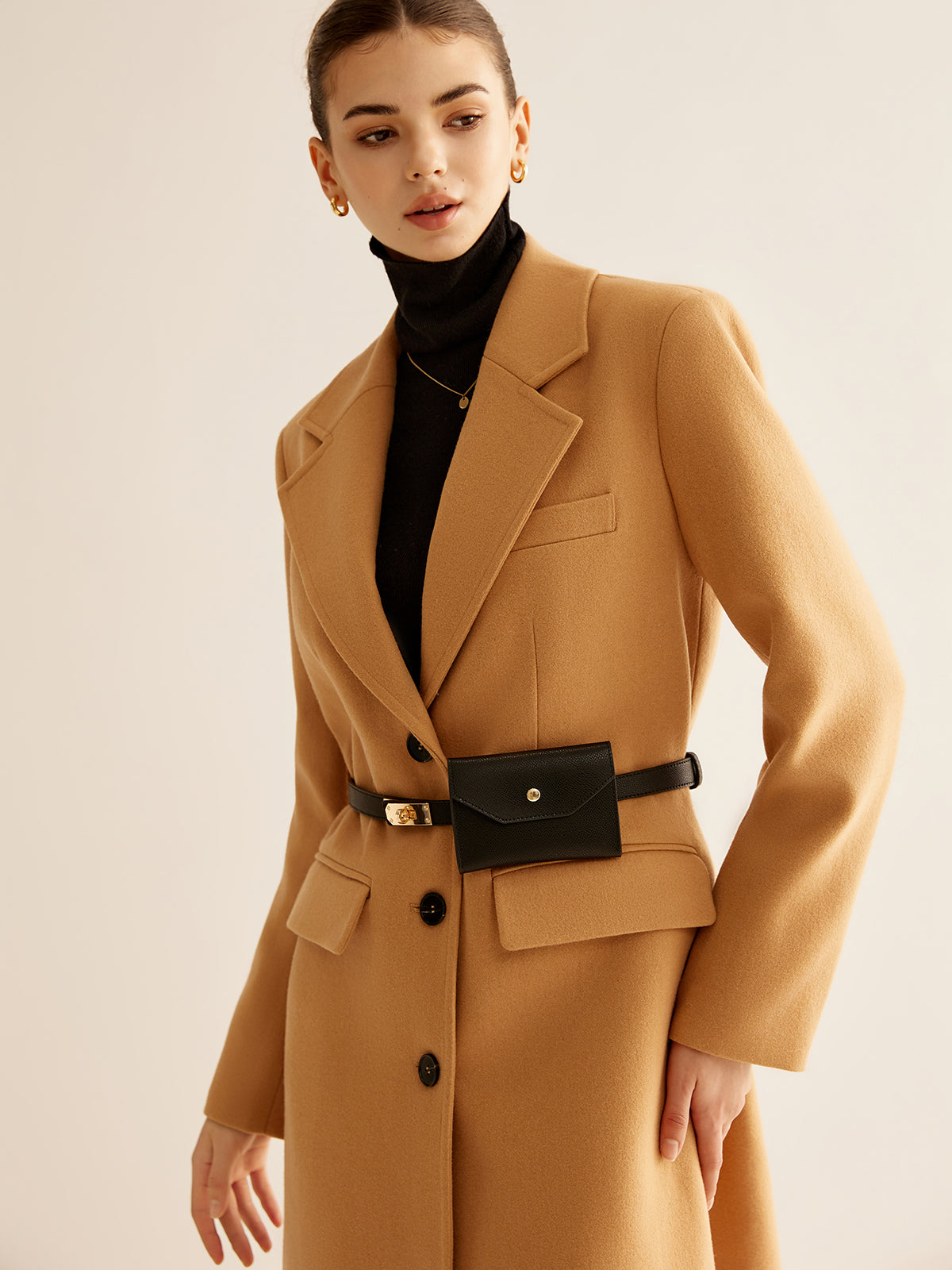 Silvia | Women’s Waist Metal Mini Belt Bag