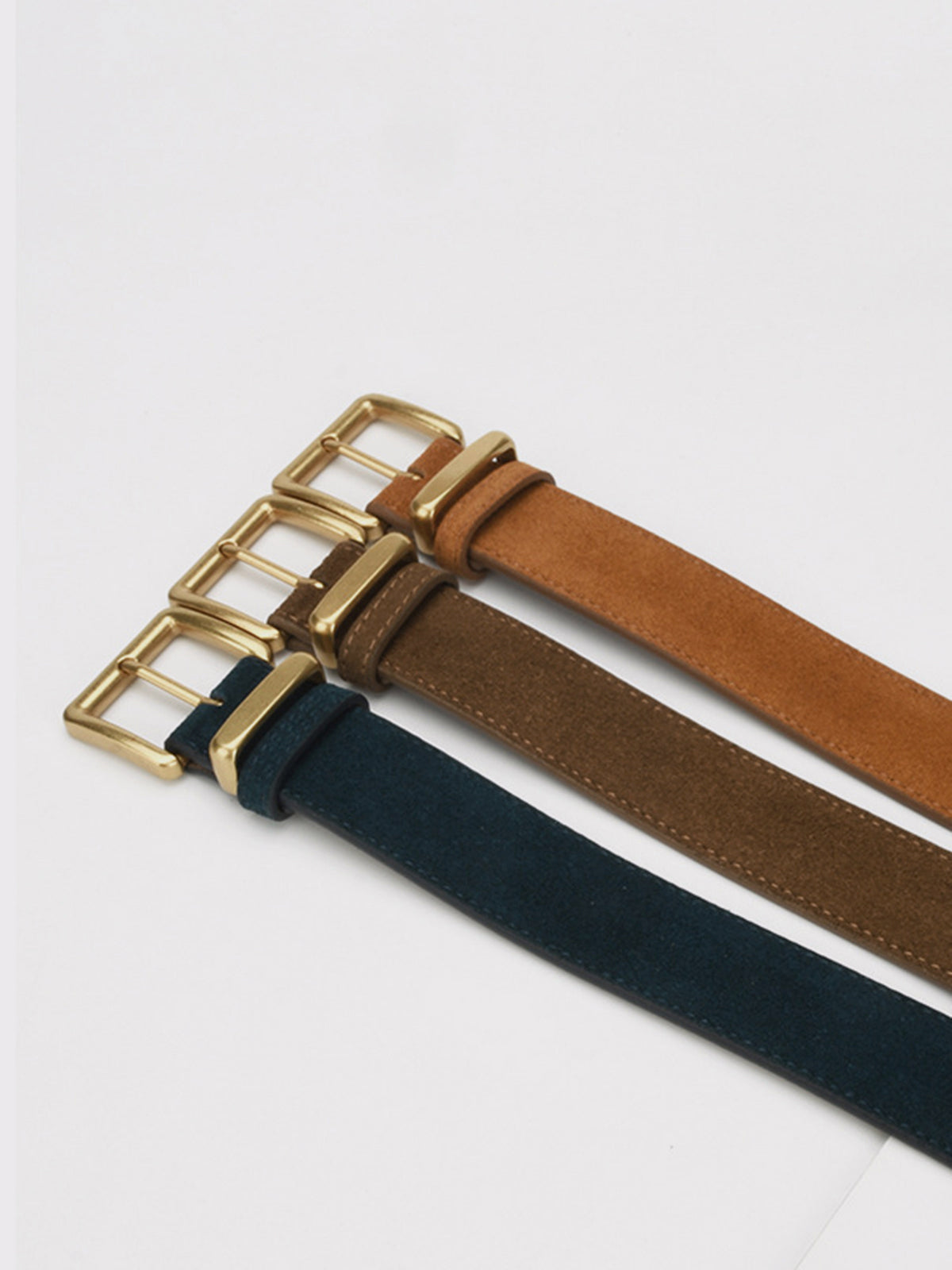 Alejandra | Women's Suede Square Buckle Belt