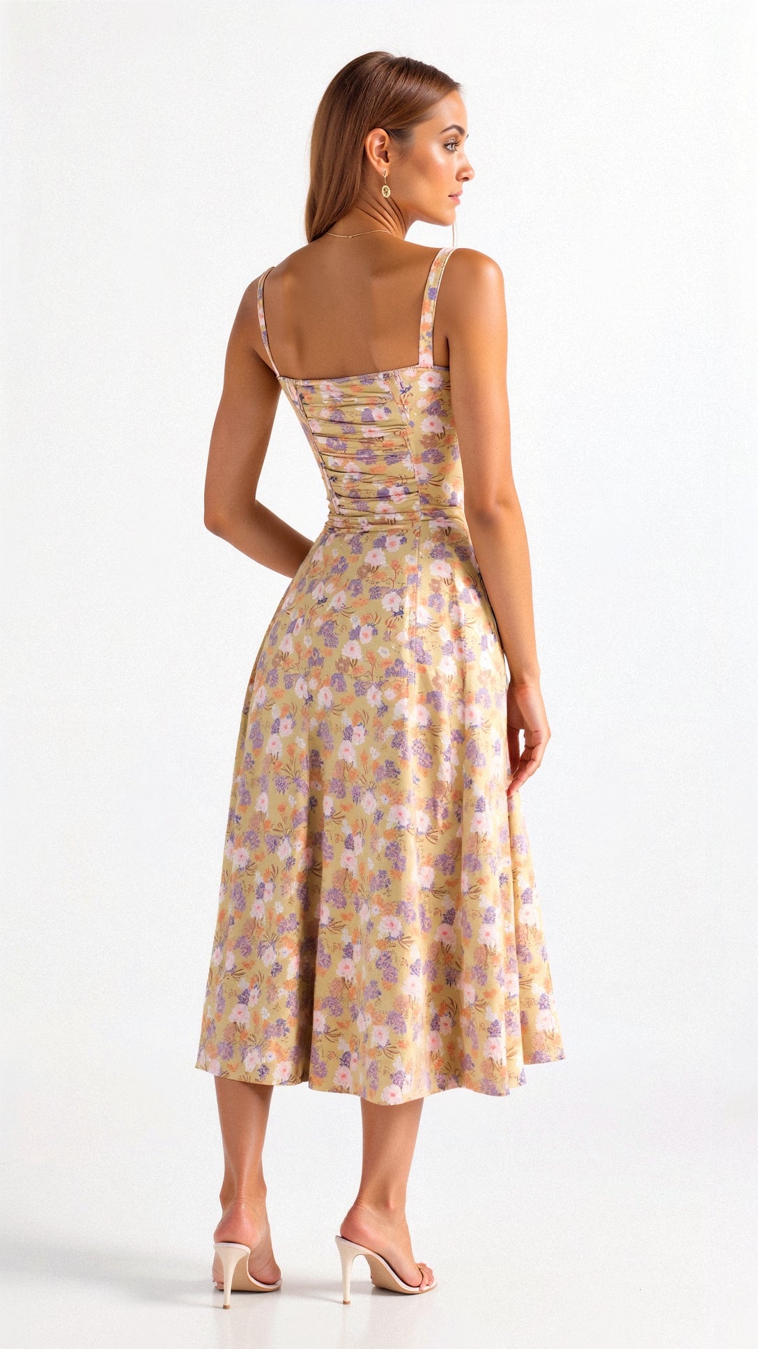 Cerene | Women’s Floral Midi Dress