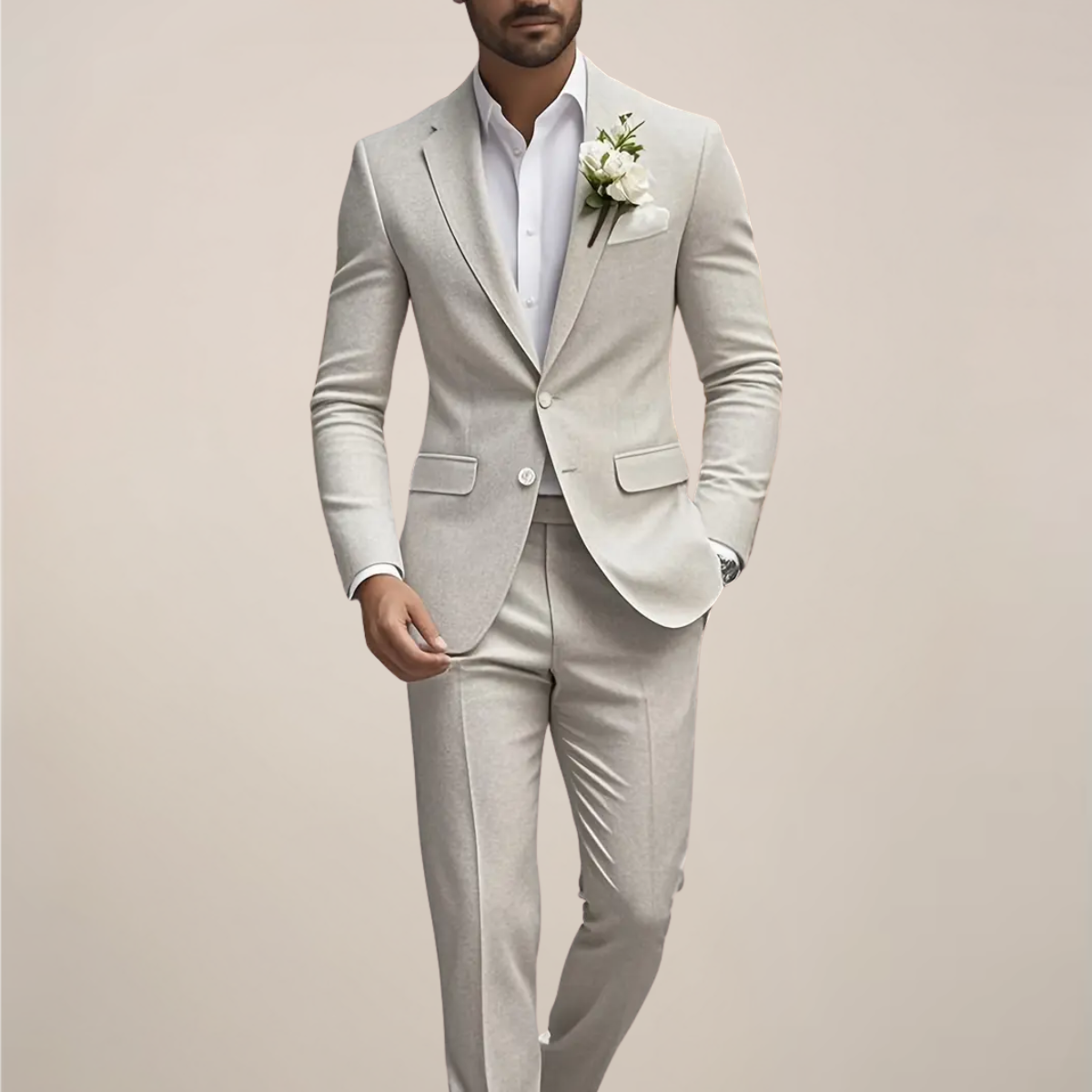 Sergio | Men’s Italian-Cut Linen Two-Piece Suit